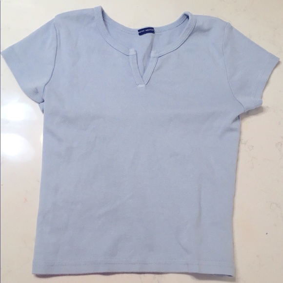 Brandy Melville light blue crop top - Picture 1 of 3